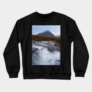 Buachaille Etive Mor and river Etive Crewneck Sweatshirt